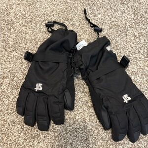 Black Winter Gloves with Logo